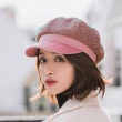【Acorn 橡果】韓系復古毛尼鴨舌帽畫家帽貝蕾帽遮陽帽1705(藕粉)