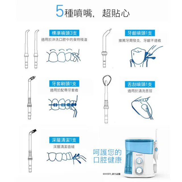 【日本AWSON歐森】USB充電式沖牙機/脈衝洗牙器-IPX7防水/輕巧方便AW-1100(照顧牙齦口腔健康)