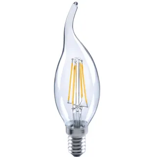 【Luxtek樂施達】Led 拉尾蠟燭型燈泡 全電壓 4.5W E14 白光 10入(燈絲燈 仿鎢絲燈 同6W LED燈)