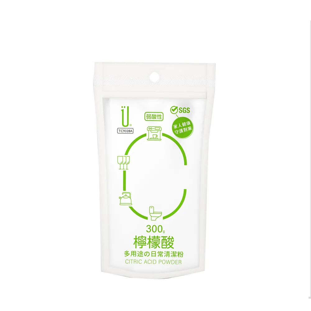 【UdiLife】檸檬酸清潔粉 300g x 12包組(除垢 清潔 去除異味)