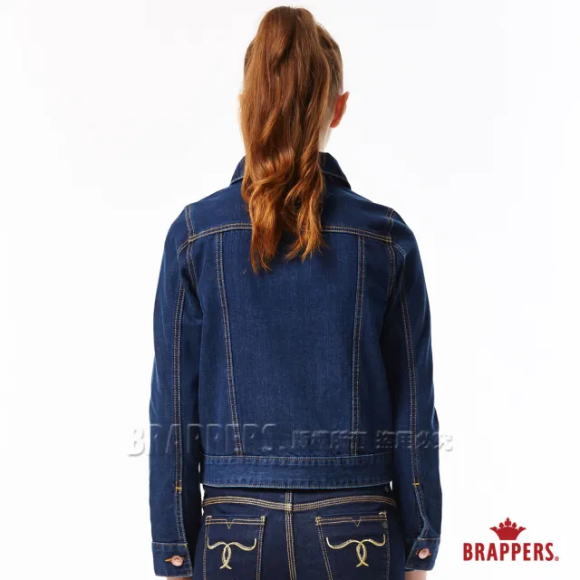 【BRAPPERS】女款 Boy Friend 牛仔夾克系列-牛仔長袖外套(藍)
