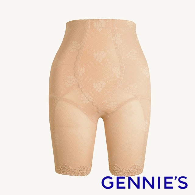 【Gennies 奇妮】窈窕曲線中機能長筒塑身褲(膚/黃GD66)
