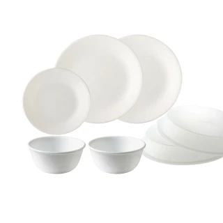 【CorelleBrands 康寧餐具】純白7件式餐盤組(704)