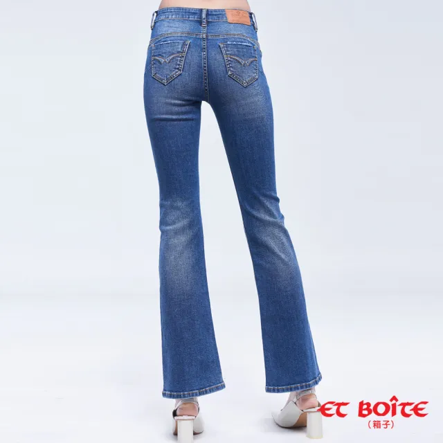 【BLUE WAY】女款 弧線翹臀 高腰 靴型褲 牛仔褲- ET BOiTE 箱子