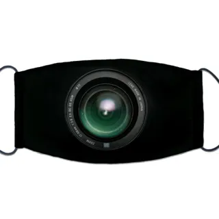 【IHERMI】相機鏡頭 個性口罩 台灣製(耐用 舒適 透氣 可水洗 重複使用 創意 幾何 清新)