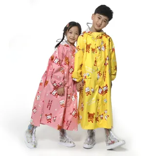 【飛銳fairrain】親子豆腐熊寶貝兒童前開式雨衣(兒童款)