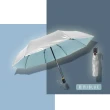 【樂邦】三折遮陽防曬自動鈦銀傘 雨傘(三折傘 銀膠 防曬 防紫外線 抗UV 銀膠傘)