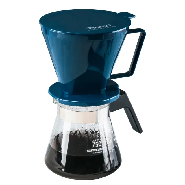 【Tiamo】Smart2 Coffee 咖啡濾器禮盒組750cc 藍色(AK91349)