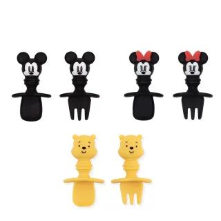 【Bumkins】迪士尼寶寶矽膠湯叉組(多款可選)