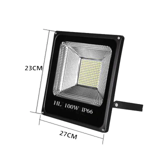廣告LED投光燈100W戶外照明探照投射燈(220V)