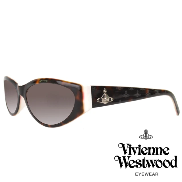 Vivienne Westwood 經典壓紋土星款太陽眼鏡(琥珀/白 VW622_01)