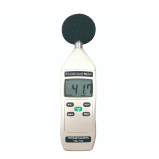 【Tenmars 泰瑪斯】TM-104 數位噪音錶(測試範圍:35〜130dB)