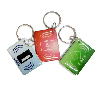 LY003 10張 雙面滴膠IC卡 方型IC鑰匙扣卡 感應卡 紐扣卡(複旦IC卡 IC異型卡 門禁卡)