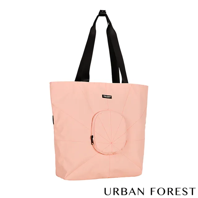 【URBAN FOREST 都市之森】雙11 樹-摺疊托特包/側肩包(櫻花粉)