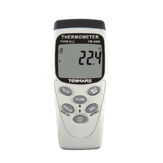 【Tenmars 泰瑪斯】TM-80N K/J型單輸入溫度錶(溫度表 溫度計)