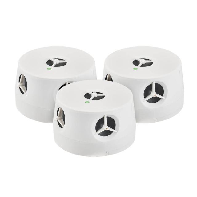 【DigiMax】適用UP-115『五雷轟鼠』五喇叭電池式超音波驅鼠蟲器-3入組(適用50坪 取電不易處專用)