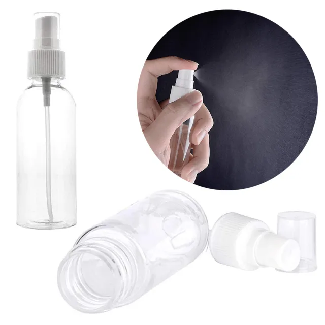 【MYBeauty】5入隨身噴霧分裝瓶80ml-透明(PET分裝罐/旅用分裝/按壓噴霧瓶/小噴罐/塑膠噴瓶)