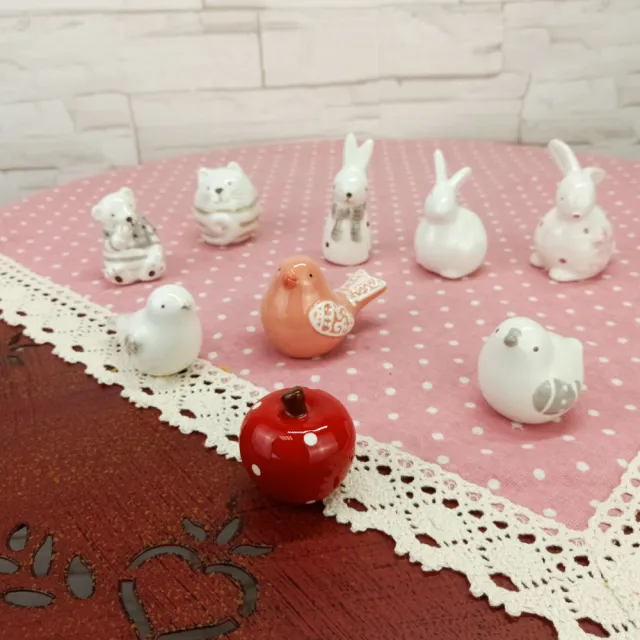 【BonBon naturel】陶瓷太可愛手工小動物9入組(擺飾/小動物/擺件/交換禮物)