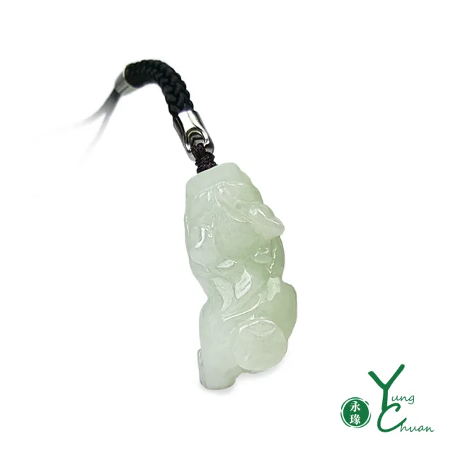 【YC 寶石】A貨翡翠芙蓉種稱心如意開運貔貅(買項鍊送吊飾@ G11)