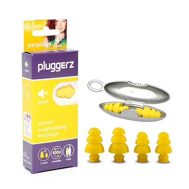 【Pluggerz】荷蘭進口 安靜閱讀耳塞 聲音濾波器 1大1小2副裝(耳塞   閱讀耳塞 聲音濾波器)