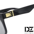 【DZ】UV400防曬太陽眼鏡墨鏡-金屬釘框片(黑框水銀膜)