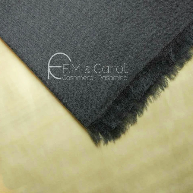 【F.M&Carol】披肩圍巾-絕色系列- 100%純喀什米爾羊絨披肩(深灰色)