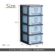 【時尚屋】荻野藍色四層收納櫃KW7-FV401(免運費 台灣製 收納櫃)