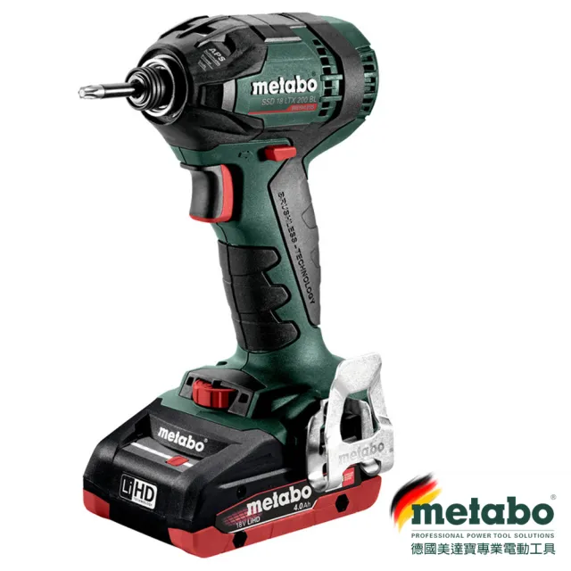 【metabo 美達寶】18V鋰電無刷衝擊起子機(SSD 18 LTX 200 BL)