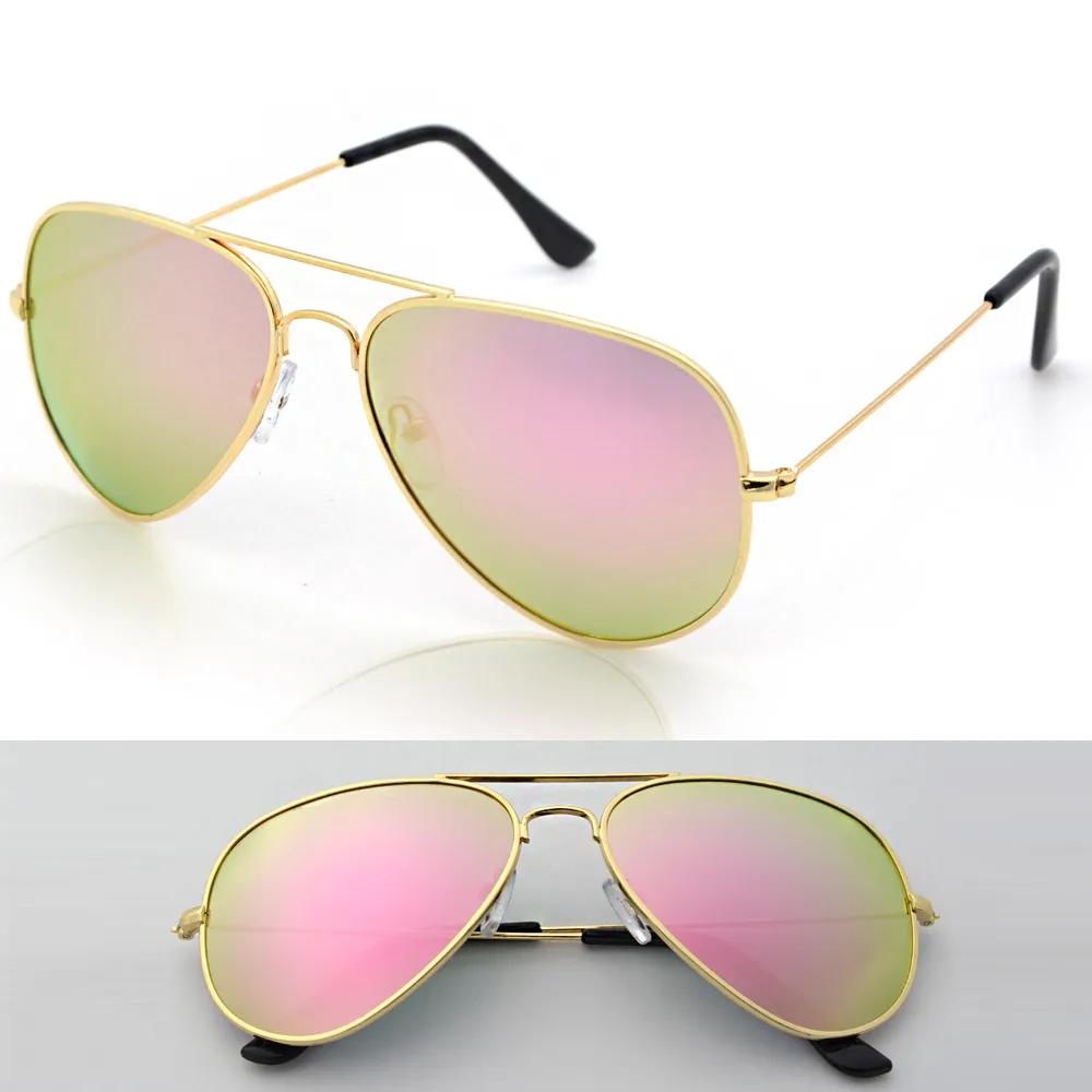 【DZ】UV400防曬偏光太陽眼鏡墨鏡-復古饗宴(金框金綠粉膜)