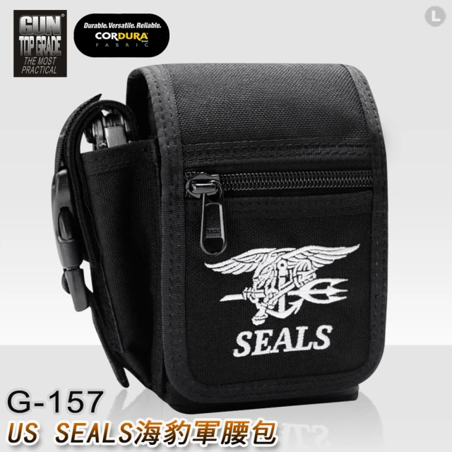 【GUN】US SEALS海豹軍腰包_黑色(G-157)