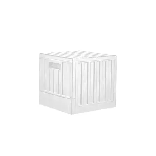 【livinbox 樹德】CARGO貨櫃收納椅-小 1入 FB-3232(輕工業風/可堆疊/可折疊/上開式/收納箱)