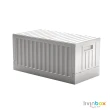 【livinbox 樹德】CARGO貨櫃收納椅 5入 FB-6432B(輕工業風/可堆疊/可折疊/上開式/收納箱)