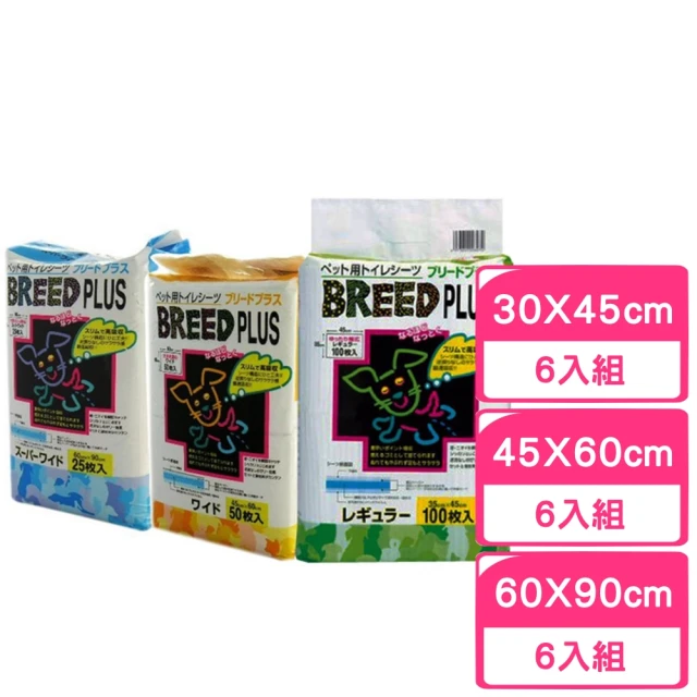【日本Super cat】BREED PLUS 寵物尿布(6包組)