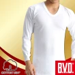【BVD】2件組100%美國棉厚暖圓領/U領/長褲(100%優質美國棉)