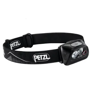 【PETZL】ACTIK 超輕量高亮度頭燈/350流明.IPX4防水.LED頭燈(E099FA00 黑)