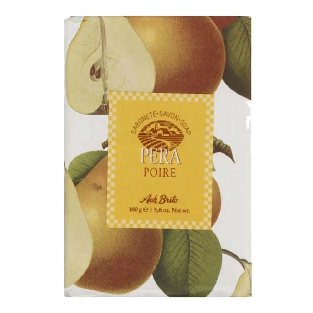 【Ach Brito 艾須‧布里托】Pear文藝西洋梨香氛皂-棕 160g(★100%植物皂 彷彿現採新鮮西洋梨香氛★)