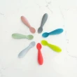 【美國ezpz】tiny spoon迷你湯匙: 寶石藍(2入裝 FDA認證矽膠)