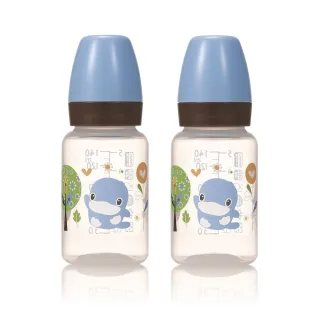【KU.KU. 酷咕鴨】歐風經典PP標準奶瓶140ml二入組(藍/粉)