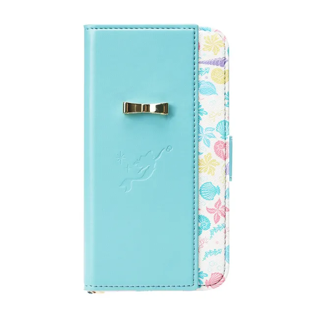 【iJacket】iPhone 11/11 Pro 迪士尼公主 金絲帶 雙重翻蓋 手機皮套(美人魚)