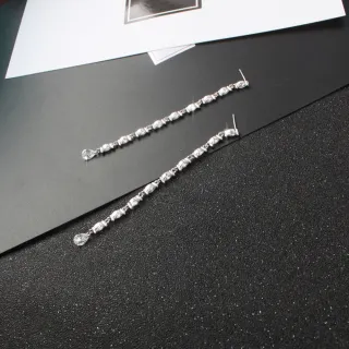 【Emi 艾迷】孫藝珍同款 巨星風采水晶流蘇耳環(愛的迫降 孫藝珍 同款)