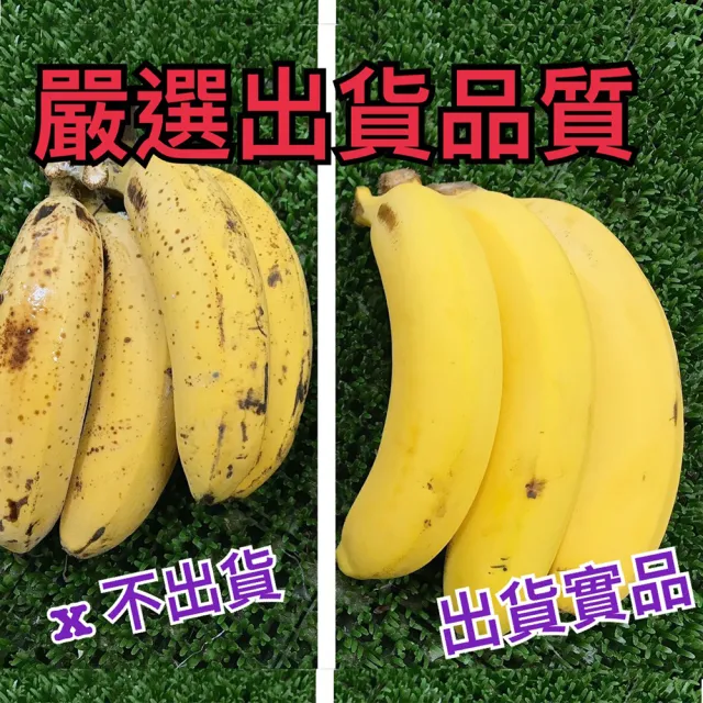 【水果達人】高雄旗山頂級超Q甜香蕉禮盒10斤x2箱(香蕉)