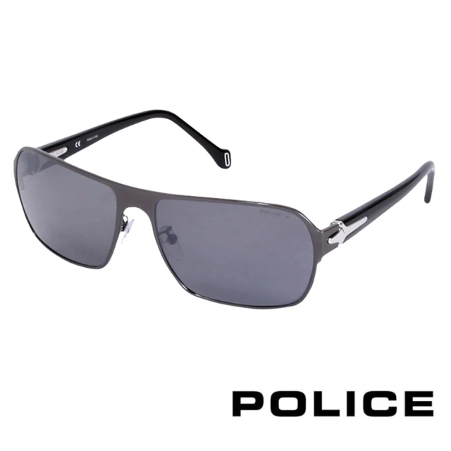 POLICE 義大利經典都會時尚太陽眼鏡(黑色 POS8769-568P)