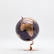 【WUZ 屋子】SkyGlobe 5吋金屬紫時尚古銅底座地球儀(英文版)