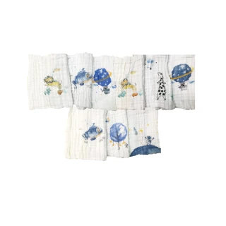 【ilody】六層棉紗嬰兒超吸水方巾-3入組(無螢光劑-無甲醛-無異味)