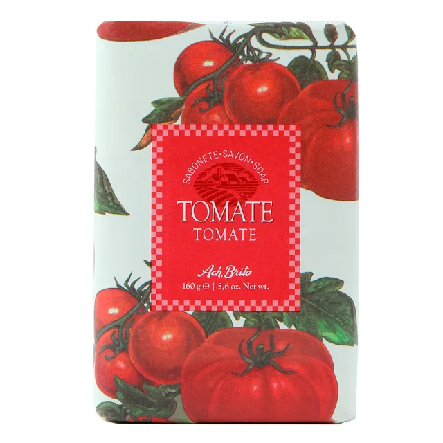 【Ach Brito 艾須•布里托】Tomate文藝番茄香氛皂-紅 160g(★100%植物皂 彷彿現採新鮮番茄香氛★)