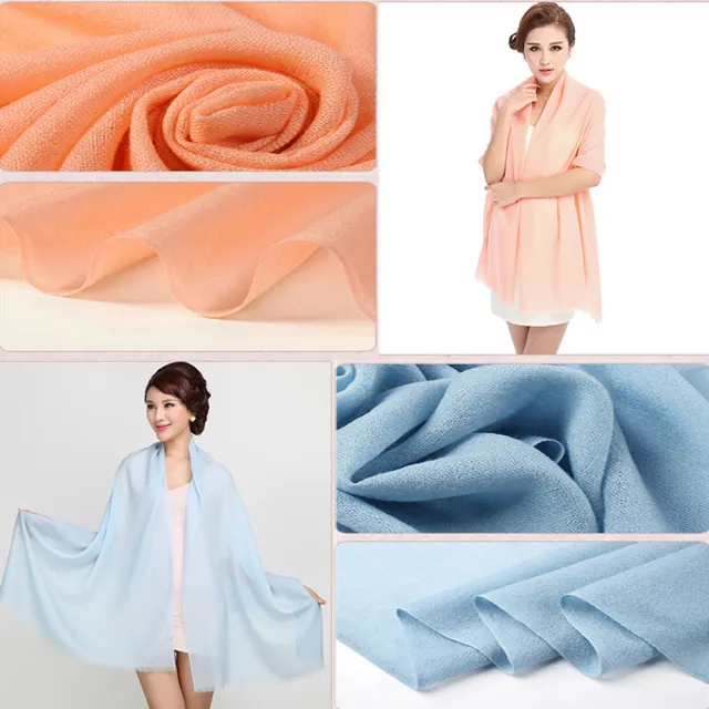 【ZANA】100%純羊毛80支極輕圍巾(7款任選)