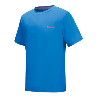 【Mountneer山林】男 透氣排汗抗UV上衣-寶藍 21P57-80(短袖/透氣上衣/排汗衣)