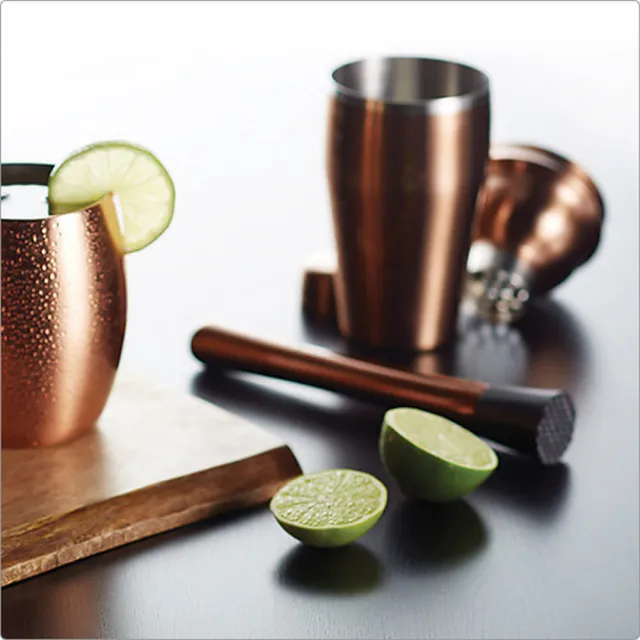 【KitchenCraft】英國 銅面玻璃雪克杯 650ml / 雞尾酒 搖酒杯 搖酒器 調酒器 調酒用具