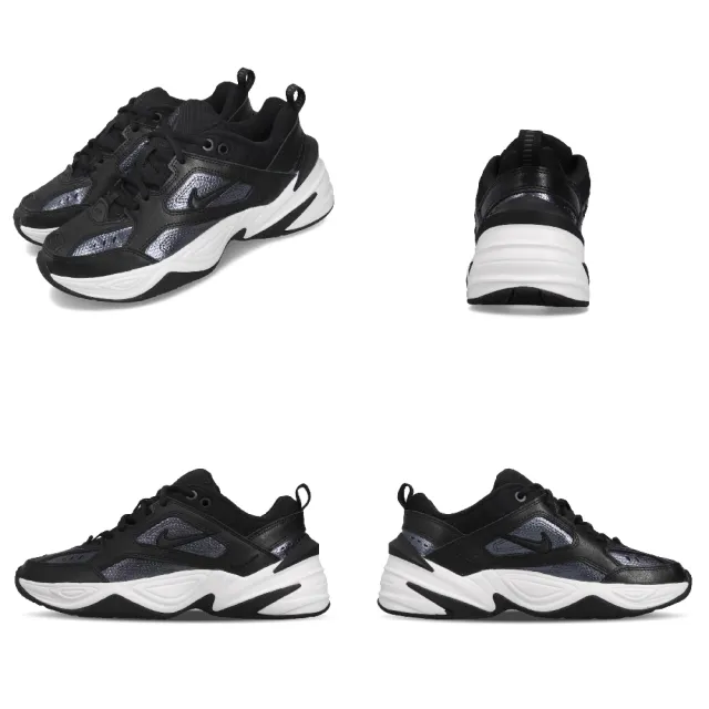 【NIKE 耐吉】休閒鞋 M2K Tekno 女鞋 老爹鞋 輕量 透氣 舒適 厚底 黑 銀 CJ9583-001