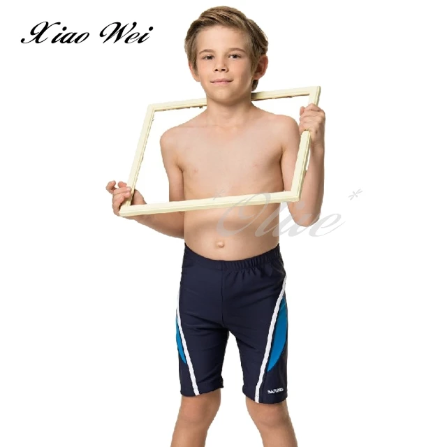 【沙兒斯】MIT台灣時尚男童四角泳褲(NO.B658068-02藍)